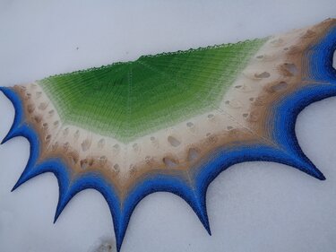 Strickanleitung Dreieckstuch "Zeit für die Insel" - Bild 10