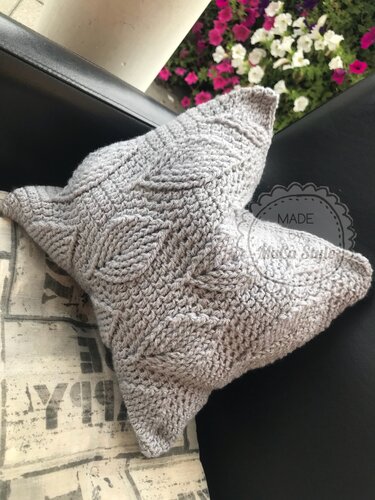 Kissenbezug LEAF - Häkeln