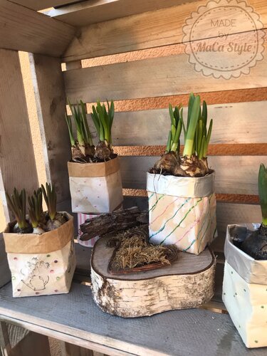 Upcycling Blumenübertopf - Basteln