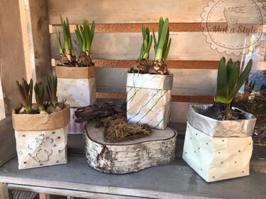 Upcycling Blumenübertopf - Basteln