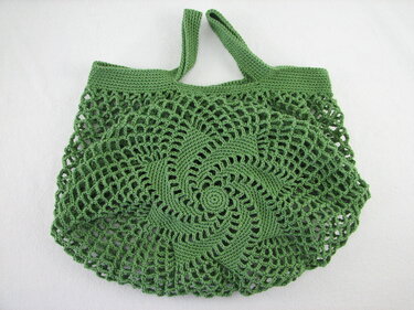 Häkelanleitung Einkaufsnetz "Swirl"