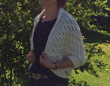 Strickanleitung für Ärmelschal "Daisyflower" - Bild 2