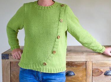 Pullover "Elena" mit Knopfleiste - Anleitung zum Stricken