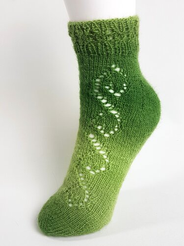 Strickanleitung Socken Fixe Ferse! So einfach wie noch nie! Rankmuster, Gr.34-45