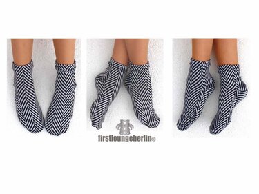 Turbo-Kuschelsöckchen Nähanleitung mit Schnitt für Socken - Kuschelsocken für die ganze Familie 18/19 bis 47/48