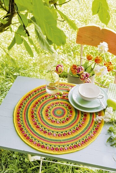 Gehäkelte Frühlings-Tischdeko - Häkeln