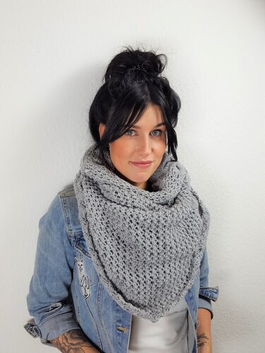 126 Strickanleitung Tuch Hipster  Herbstgefühle - Bild 4