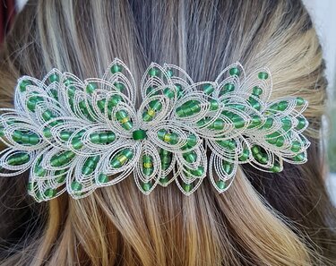 Blütenhaarspange "Lailani" - Basteln