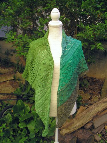 Strickanleitung Dreieckstuch "Grünland"