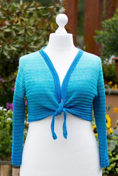 "My Bobbel Bolero" - Bindebolero mit perfekter Passform - Größe selbst anpassen - Häkeln