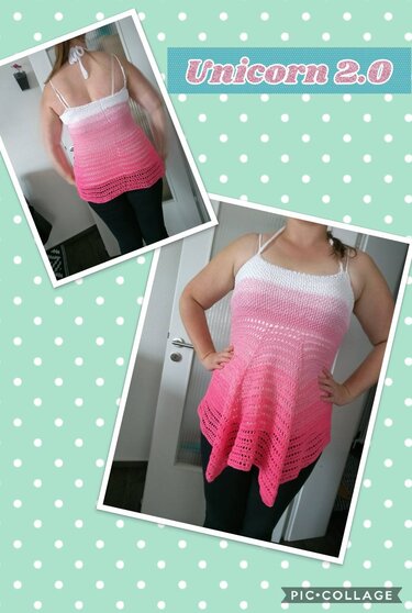 Unicorn 2.0 Tunika für Mutter und Tocher - Häkeln