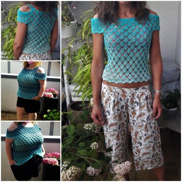 Sommer - Häkeltop "Cascada" - Häkeln