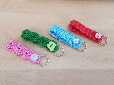 Häkelanleitung Schlüssel-Bänder