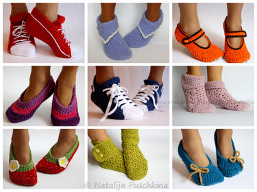 Socken häkeln - SPAR Set - Mehrere Designs für jeden Geschmack