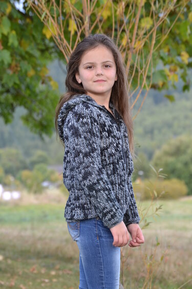 + LUAN RVO + Basic Kapuzenjacke ab Baby bis Größe 58 Damen, alle Größen mit Größentabelle, mit Kragen oder Kapuze - Häkeln