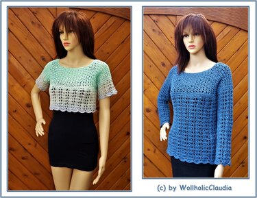 Häkelanleitung Pullover "Sommerabend"