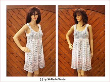 Häkelanleitung Rock, Tunika oder Kleid "Muschelspiel" - 3 in 1 Anleitung