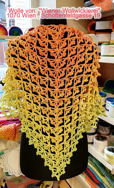 schönes, neues Dreieckstuchmuster - Häkeln