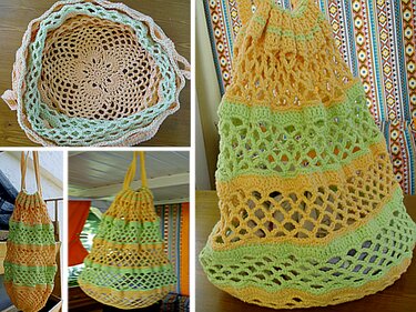 Häkelanleitung Häkelnetz "Blume"