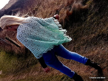 Häkelanleitung Tuch Schneeglöckchen