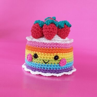 Rainbow Cake - Crochet