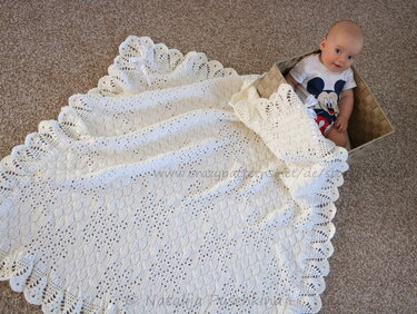 Weiche und kuschelige Decke - Häkelanleitung mit Häkelschrift - Bild 2