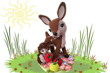 Deer and Hedgehog Pattern Amigurumi - Crochet