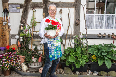 Fashion-Schürze im Patchwork-Look