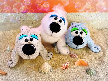 Robbie die Seerobbe - Häkelanleitung von Diana´s kleiner Häkelshop