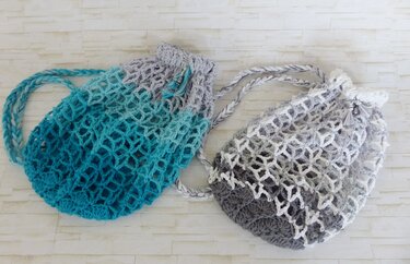 IsiBag  Häkelanleitung für ein Einkaufsnetz Netzrucksack umweltfreundlich