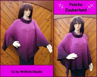 Häkelanleitung Poncho "Zauberland" - 3tlg. Set