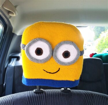 Kopfstützenhusse - Häkeln