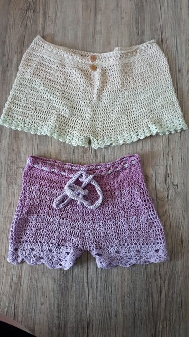 Miss Shorty - kurze Hose für Kinder und Damen - Häkeln