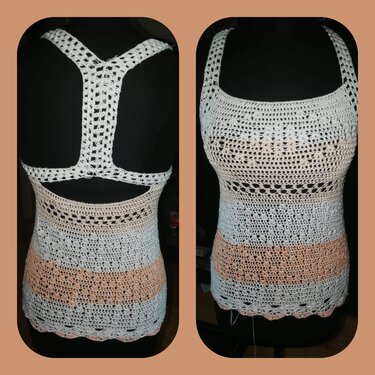 Madame Raffinessé - raffiniertes Sommertop für Groß und Klein - Häkeln