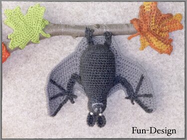 Fledermaus Gernot, Häkelanleitung