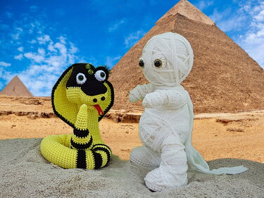 Amun die kleine Mumie - Häkeln