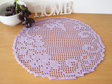 Häkelanleitung - Deckchen mit Weintrauben