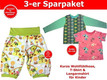 Schnittmuster Kinder Shirt & Kinder Hose - inkl. Nähanleitung