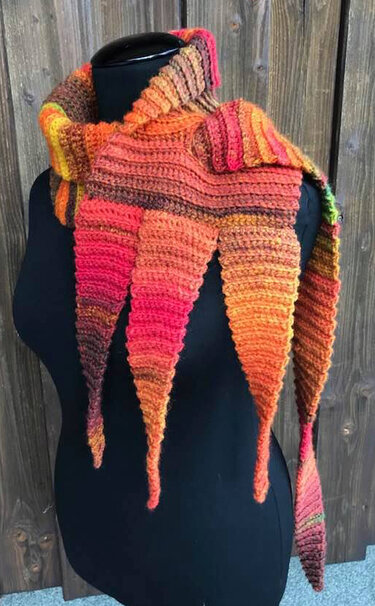 FlammenSchal&Stola - Häkeln