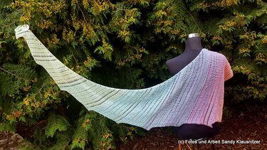 Eragona - Dragon Tail Shawl - Crochet
