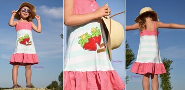 Ebook Schnittmuster u. Anleitung Kinder Trägerkleid Lara - Bild 2