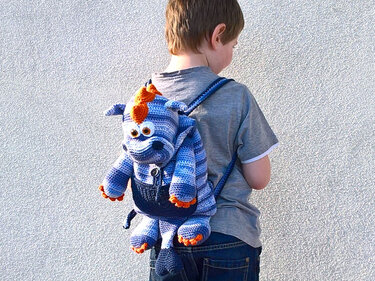 Crochet Pattern  Dragon Backpack
