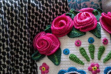 Sugar Skull (Kissen) - Häkeln