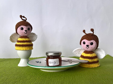 Häkelanleitung Eierwärmer Bienchen