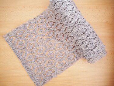 Stella Lace scarf for beginners - Knitting