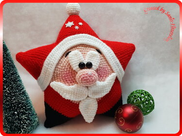 Häkelanleitung Sternchen-Weihnachtsmann
