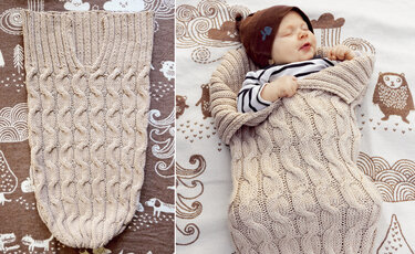 Gestrickter Pucksack - Stricken