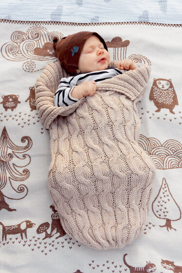 Gestrickter Pucksack - Stricken