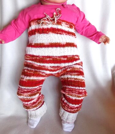 Baby-Leggings aus Sockenwolle, wächst mit - Strickanleitung - Bild 2