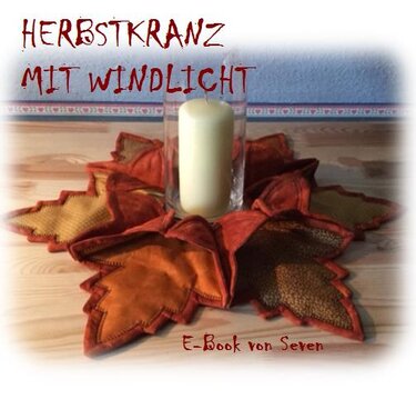 Herbstkranz mit Windlicht - Bild 2